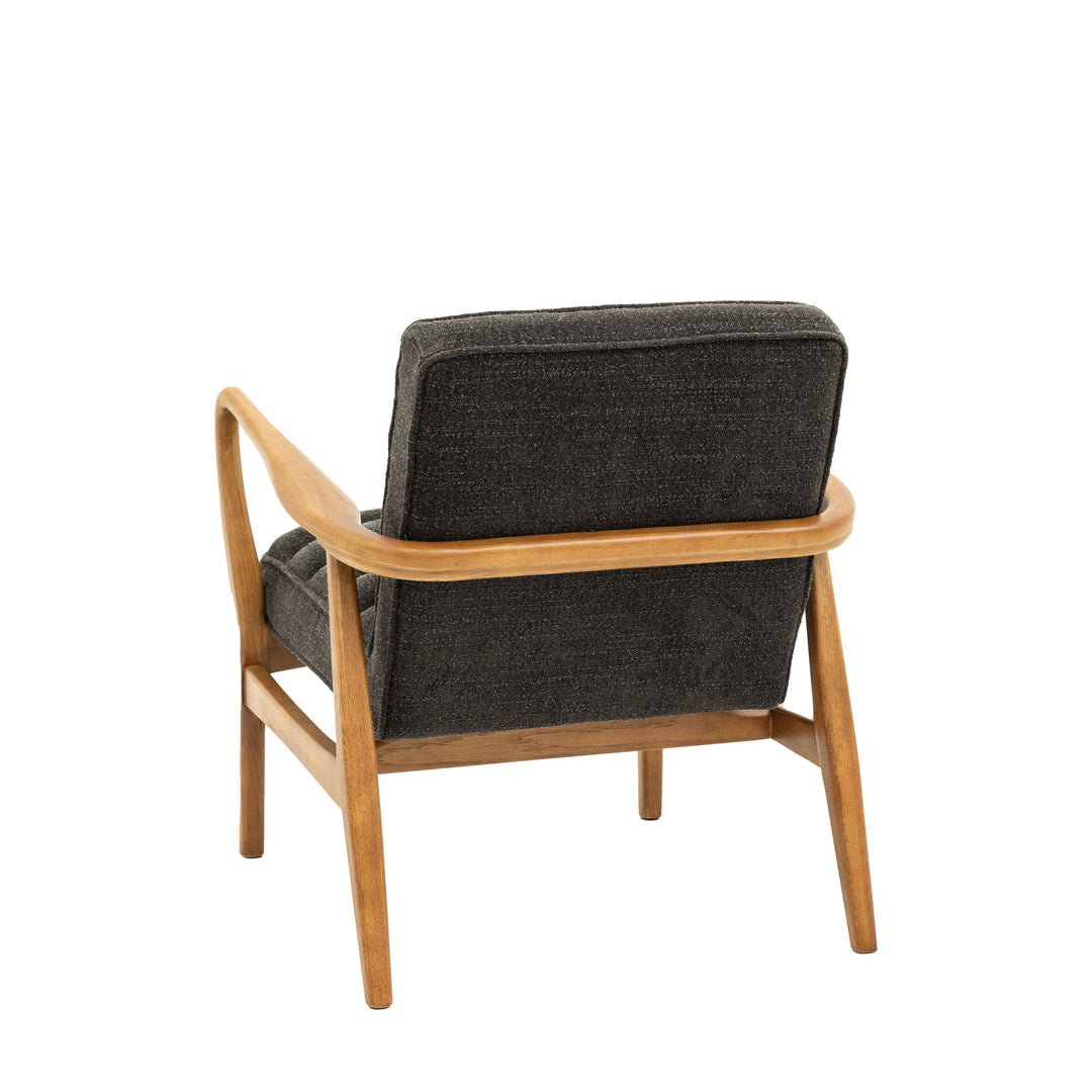 Luella Armchair – Charcoal Boucle