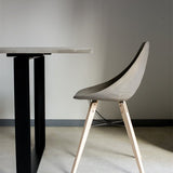 Lyon Beton Hauteville Chair with Concrete Seat and Birch Plywood Legs