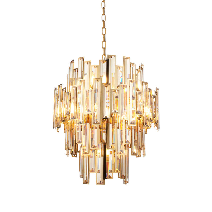 Lyra Chandelier in Champagne and Gold – 12 Lights