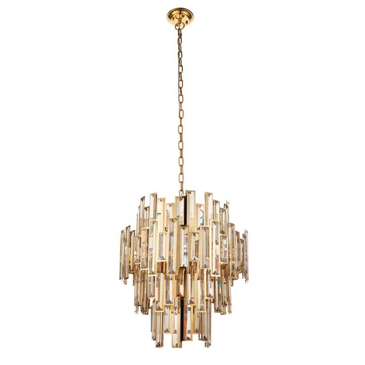 Lyra Chandelier in Champagne and Gold – 12 Lights