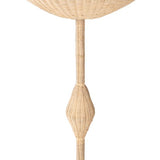 Lyric Floor Lamp in Natural Rattan