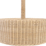 Lyric Floor Lamp in Natural Rattan