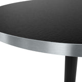 Mabel Round Dining Table – Black– 90cm