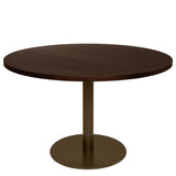 Mabel Round Dining Table – Brown Oak – 120cm