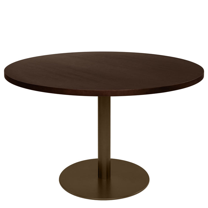 Mabel Round Dining Table – Brown Oak – 120cm