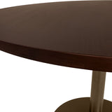 Mabel Round Dining Table – Brown Oak – 120cm