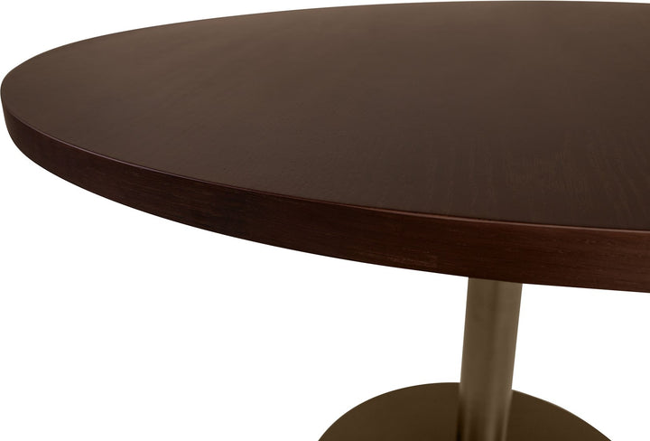 Mabel Round Dining Table – Brown Oak – 120cm