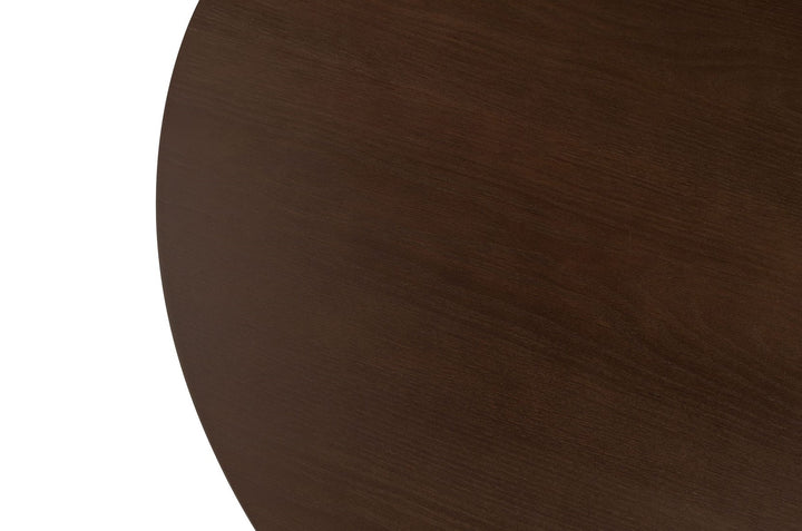 Mabel Round Dining Table – Brown Oak – 120cm