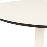 Mabel Round Dining Table – White – 70cm