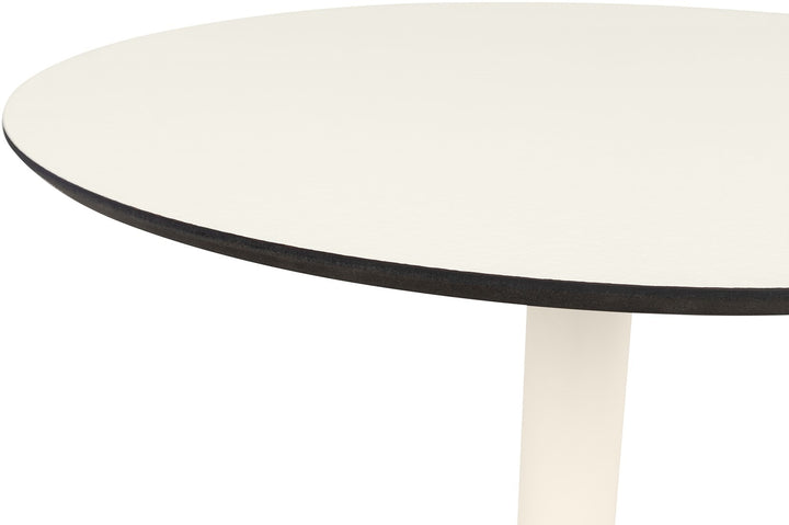 Mabel Round Dining Table – White – 70cm