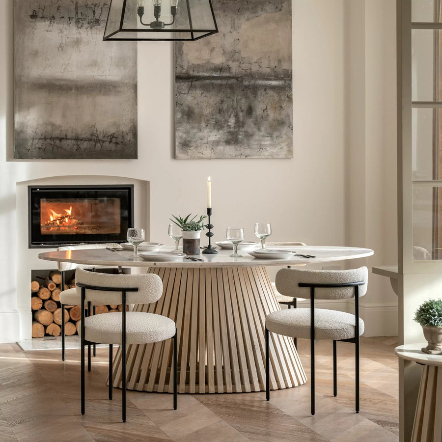 Macias Dining Oval Dining Table – Shropshire Design