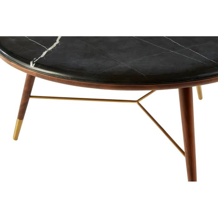 Maeve Coffee Table in Black Marble