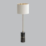 Livingsley Malachai Table Lamp – Black Marble