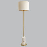 Livingsley Malachai Floor Lamp – White Marble
