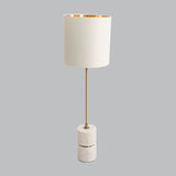 Livingsley Malachai Table Lamp – White Marble