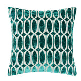Malini Paul Moneypenny OfftheRails Large Cushion – Teal