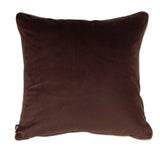 Malini Paul Moneypenny Twofaced Large Cushion – Chocolate & Taupe