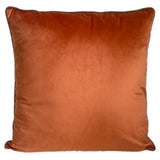 Malini Paul Moneypenny Twofaced Large Cushion – Orange & Chocolate