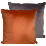 Malini Paul Moneypenny Twofaced Large Cushion – Orange & Chocolate