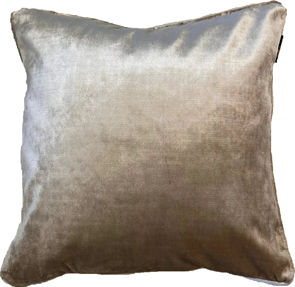 Malini Paul Moneypenny Twofaced Large Cushion – Sage & Gold