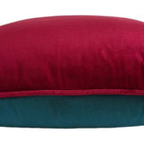 Malini Paul Moneypenny Twofaced Large Cushion – Teal And Fuschia