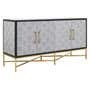 Mallory Sideboard in Brushed Gold and Grey Shagreen