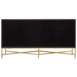 Mallory Sideboard in Brushed Gold and Grey Shagreen