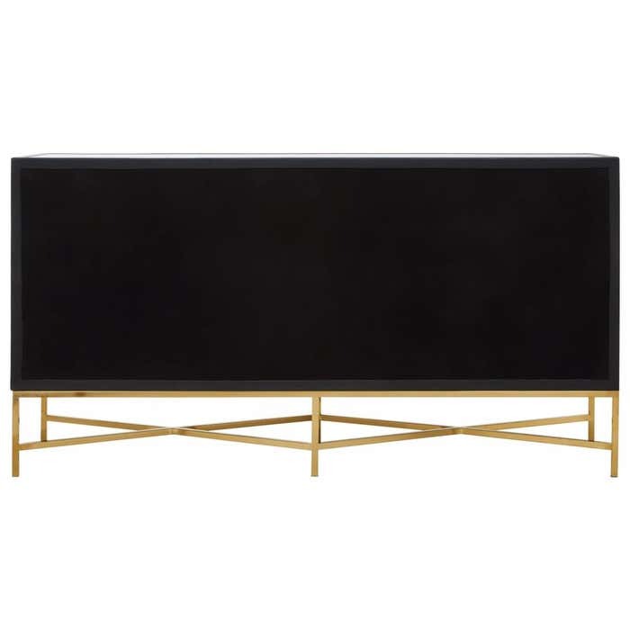 Mallory Sideboard in Brushed Gold and Grey Shagreen