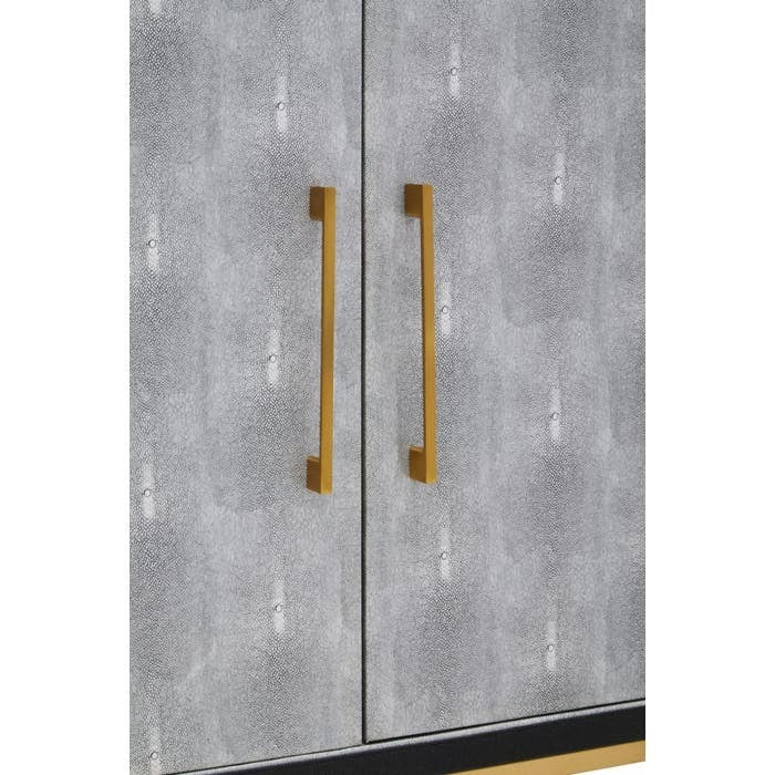 Mallory Sideboard in Brushed Gold and Grey Shagreen