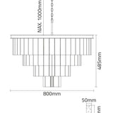 Maretti Lighting Carino Grande Chandelier – 16 Lights