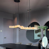 Maretti Lighting Crystal Y Crown Chandelier – Black