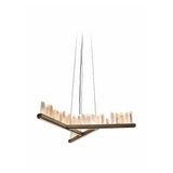 Maretti Lighting Crystal Y Crown Chandelier – Bronze