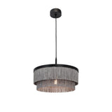 Maretti Lighting Fringes Hanging Lamp – Black – 45cm