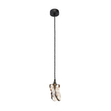 Maretti Lighting Glass Jewel 1-Light Hanging Lamp – Bronze QF – Large