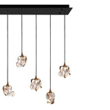 Maretti Lighting Glass Jewel 10-Light Hanging Lamp – Bronze QF