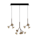 Maretti Lighting Hortense – 11 Light Rectangular Hanging Lamp – Bronze
