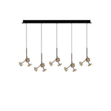 Maretti Lighting Hortense – 15 Light Rectangular Hanging Lamp – Bronze