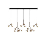 Maretti Lighting Hortense – 19 Light Rectangular Hanging Lamp – Bronze