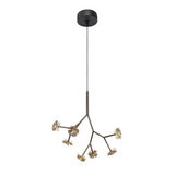 Maretti Lighting Hortense – 7 Light Round Hanging Lamp – Bronze