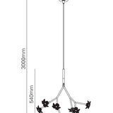 Maretti Lighting Hortense – 7 Light Round Hanging Lamp – Bronze