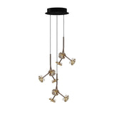 Maretti Lighting Hortense – 9 Light Round Hanging Lamp – Bronze