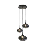 Maretti Lighting Paradiso Ceiling Light – 3 Light – Smoked Glass