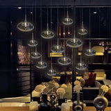 Maretti Lighting Paradiso Oval Ceiling Light – 10 Light – Smoked Glass