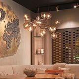 Maretti Lighting Vernazza Chandelier – 18 Lights – Amber