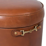 Mason Bucket Stool – Tan Leather