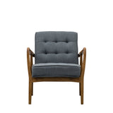 McClain Armchair – Dark Grey Linen