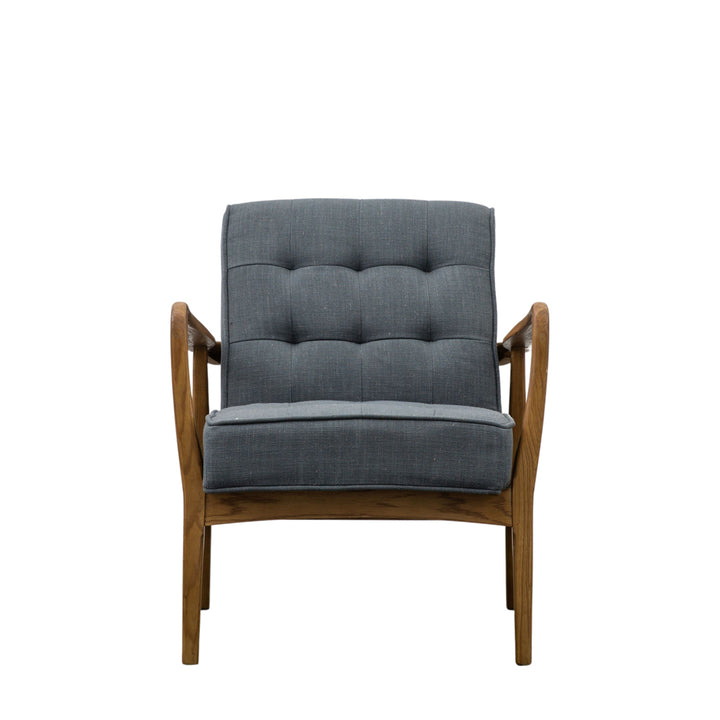 McClain Armchair – Dark Grey Linen