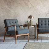 McClain Armchair – Dark Grey Linen