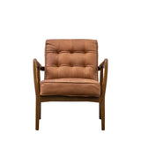 McClain Armchair – Vintage Brown Leather