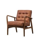 McClain Armchair – Vintage Brown Leather